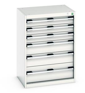 Bott Drawer Cabinets 525 Depth with 650mm wide full extension drawers Bott Cubio 6 Drawer Cabinet 650W x 525D x 900mmH